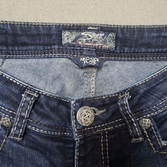 Silver Aiko Kick Flare Capri / Crop / Shorts / jeans size 27 - Picture 11 of 11